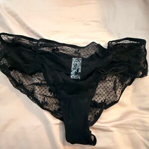 Torrid Black Sheer Lace Cheeky Panties